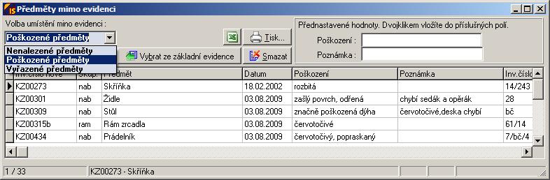 GBK, kde XX je kód objektu.
