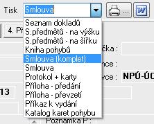 V pravém horním rohu dialogu je pod tlačítkem Vrácení okénko, ve kterém se zobrazuje informace o navrácení. Funguje jako filtr, který zobrazí předměty dané volby.
