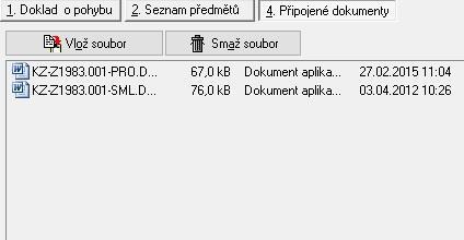 4 Připojené dokumenty Program CastIS umožňuje ke každému dokladu o pohybu připojit libovolný externí soubor. Jsou tím myšleny soubory, které souvisejí s dokladem, ale nejsou součástí databáze.
