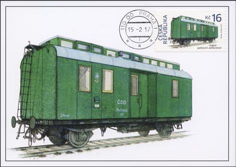 CM 126 náklad: 2 600 CM a 1 300 pohlednic bez známky Vagón