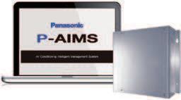 P-AIMS. Kompletní systém řízení klimatizace Panasonic P-AIMS základní software / CZ-CSWKC2 Pomocí jednoho počítače je možné ovládat až 1024 vnitřních jednotek.