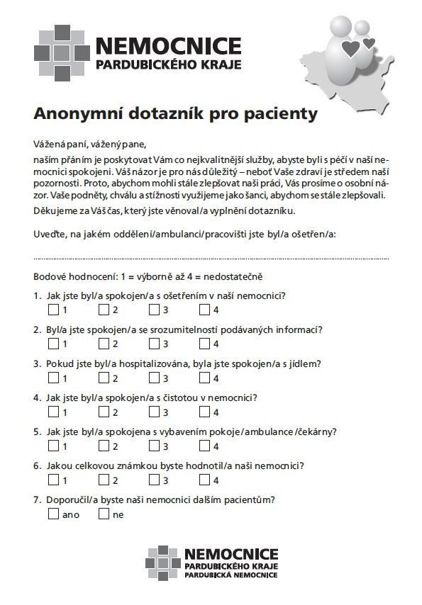 Hodnocení Pozitivní pásmo 1 a 2. Negativní pásmo 3 a 4.