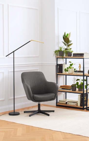 1 Závěsné svítidlo filament, LED Kč 999,- 3 Stojací lampa Slim, LED Kč 2.990,- NOVÁ DEFINICE BYDLENÍ 4 Pohodlné křeslo Kč 5.990,- 2 Odkládací stolky, 2 stolky Kč 3.
