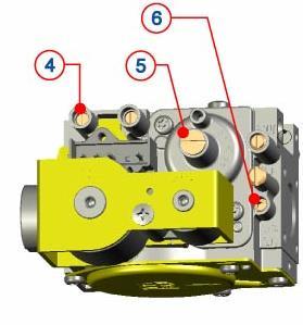 6.6. Plynový ventil SIT 848 SIGMA Manuale Didattico ACO Na vstupu je instalován plynový ventil SIT 848 SIGMA,