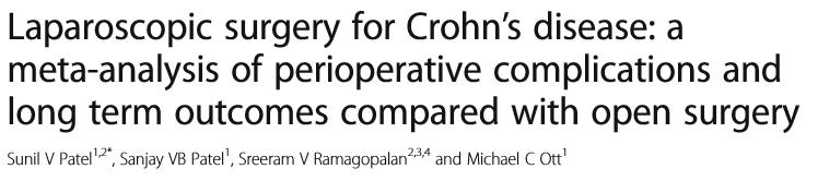 Laparoskopie CD 2519 pacientů LAP vs OP perioperační komplikace OR 0,71, p=0,001