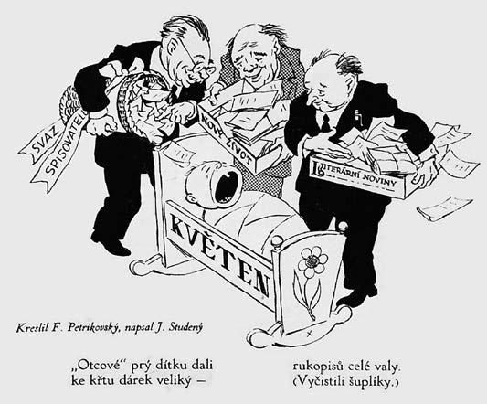LITERÁRNÍ ŽIVOT Názorně se proměna společenského klimatu promítla do tzv. filozofické diskuse, jež se v letech 1956 a 1957 odehrávala na stránkách Literárních novin (přispěli sem např.