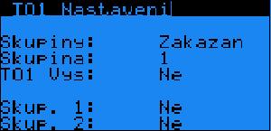 Ano=Povoleno - Volba typu logické funkce AND okruhu TOx. 0/Neni = Zakázáno Umožňuje aktivaci TOx v závislosti na UT1/UT2/UT3/DT4. 15.
