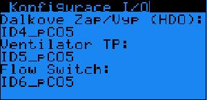 Kompresor 1 - ID1-ID8_pCO5 - Vstup pro tepelnou ochranu TP Hodnota: ID3_pCO5 kompresoru 1. 5.15 Konfigurace I/O část 2 Parametr: SP Rozsah/Předn.
