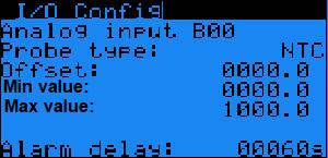 14.2 Analog input B4 až B5 (čidla) Parametr: SP Rozsah/Předn. Probe type - 0-12 Hodnota: 0 Offset - -9999-9999 Hodnota: 0 Min value - -3276.8-3276.8 Hodnota: 0 Max value - -3276.8-3276.8 Hodnota: 1000.