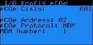 14.12 I/O Konfig pcoe - Parametry Parametr: SP Rozsah/Předn.