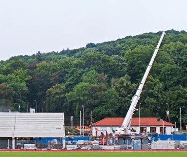 Městský stadion dostává novou podobu Ke konstrukčním pracím pokročila rekonstrukce Městského stadionu na Bukově.