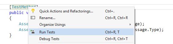 [TestMethod] [ExpectedException(typeof(IndexOutOfRangeException))] public void TestArrayException() int[] numbers =