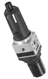 Redukèní ventil s filtrem - velikost Série 00 Uzamykatelný detail x, 9,, max, G /8 0 M G /8-G / Konstrukce a použití - Filtr - membránový regulaèní ventil se sekundárním odvzdušnìním.