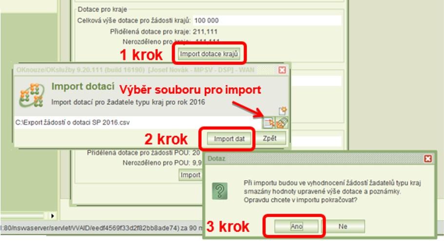 Upozornění: Po zaškrtnutí údaje Zveřejnit výsledky nelze provést nový import ani po odškrtnutí údaje.