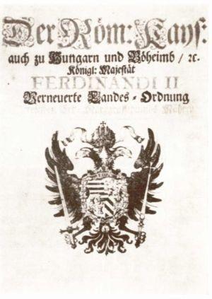 Obnovená zřízení zemská (1627, 1628) šlechtické právo krok k unifikaci (subsidiární platnost