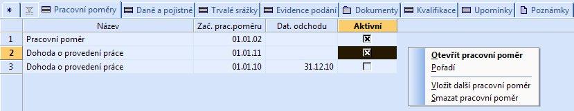 112 6 Personalistika Zaměstnanec. V polích Typ dokladu a Stát vydání dokladu zvolte typ dokladu prokazující totožnost cizince a stát jeho vydání. Údaje budou použity při tisku Přílohy č.