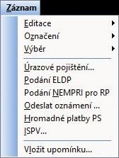 150 7 Pracovní poměry Přesunout Přesune soubor do složky dokumentů zaměstnance, tzn. z původního místa bude soubor smazán.