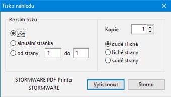 54 2 Základní dovednosti 2 6 54 Náhled sestavy Před tiskem sestavy si v dialogovém okně Tisk můžete pomocí tlačítka Náhled prohlédnout, jak bude vytištěná sestava vypadat na papíře.