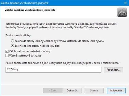 Personalistika a mzdy PAMICA Příručka uživatele 57 Zálohy se mohou provádět na jakékoli médium, ať už na záložní pevný disk, výměnný disk, CD nosiče, flash disky apod.
