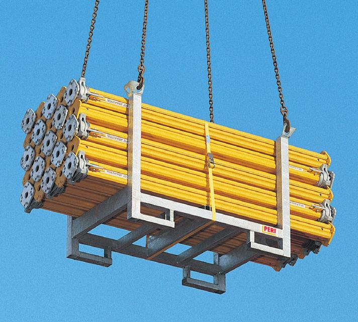 MULTIPROP Přeprava a skladování S paletami a přepravkami PERI je logistika bezpečnější a rychlejší. Přeprava materiálu po staveništi a stavebním dvoře vyvolává značné náklady.