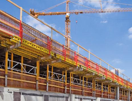 Systém MULTIPROP Jako stůl nebo věž s únosností do 90 kn Po propojení stropních stojek MULTIPROP s rámy je lze použít jako stropní stoly
