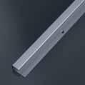 Ukončovací profil vrtaný 28 13 mm, tloušťka 9-10,2 mm NOVINKA UKONČOVACÍ PROFILY Ukončovací profil s předvrtanými otvory pro zapuštěné šrouby se používá na čisté ukončení podlahových materiálů s
