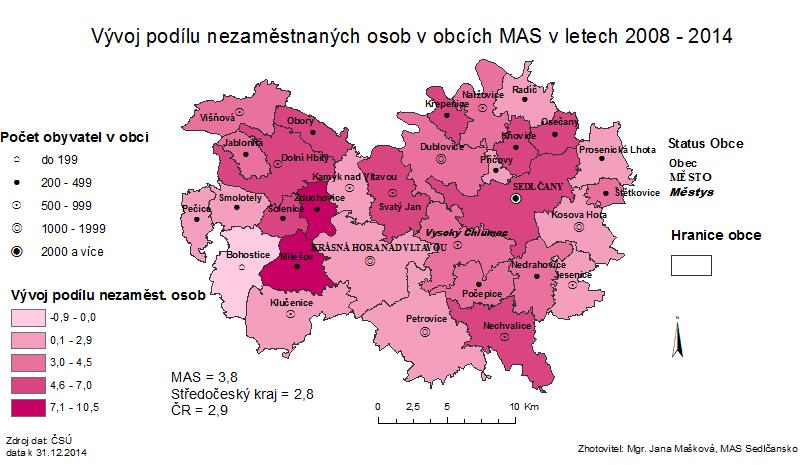 roce 2014 (Zdroj ČSÚ k 31.12.