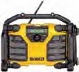 Rádia Bateriové a síťové rádio s funkcí nabíjení DCR016 AM / FM stereo rádio s výkonnými reproduktory Napájeno všemi XR akumulátory 10,8 V až 18 V 3,5 mm AUX vstup pro připojení externích zvukových