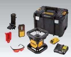 DCE089NR Třída laseru 2 Barva paprsku zelená červená Přesnost nivelace +/- 0,3 mm/m Rozsah automatického srovnání +/- 4 Viditelnost laseru do 30 m do 15 m (do 50 m s detektorem) (do 60 m s