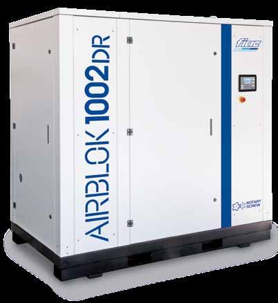 AIRBLOK R 752 1002 Airblok R AIRBLOK 752 R 72 AIRBLOK 1002 R 73 db (A) l /min CFM m 3 /h bar psi BSP HP kw mm / in kg / lb 9000