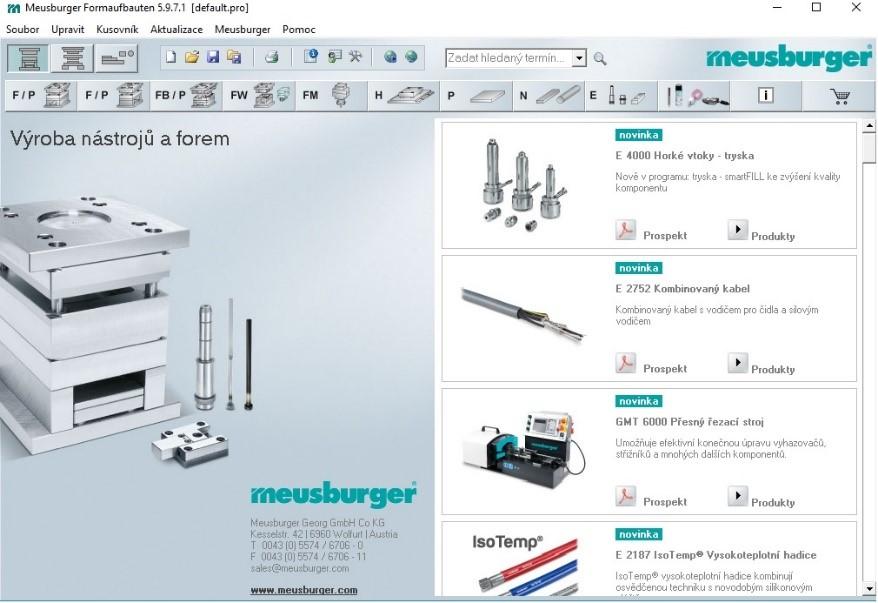 UTB ve Zlíně, Fakulta technologická 42 10.3 Meuburger katalog Meusberger katalog je 3D knihovna normálií od stejnojmenné firmy obsahující rozsáhlou knihovnu 3D normálií.