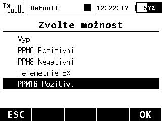 Po jejím provedení pokaždé opět zkontrolujte všechna nastavení modelů a jejich správné reakce na pohyby