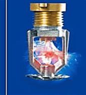 Pokorný Přednáška 7: Požárně bezpečnostní zařízení 31 63 Aktivace sprinklerové hlavice Účel: rovnoměrné pokrytí chráněného prostoru vodou (pěnou) sprchový proud s velikostí kapek 1 3 mm Princip:
