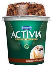 Activia bílá a