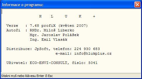 NO 2, CO, benzenu a VOC (z provozu ČS PHM). Výpočet z hlediska plošného rozptylu škodlivin byl proveden s využitím programu SYMOS 97, verze 2006.