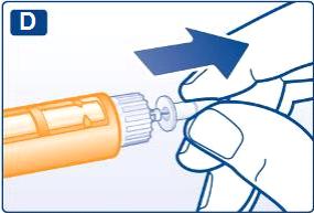 Dbejte, abyste jehlu před použitím neohnul(a) nebo jinak nepoškodil(a). Ověření funkčnosti Před každou injekcí se během normálního používání může v zásobní vložce nahromadit malé množství vzduchu.