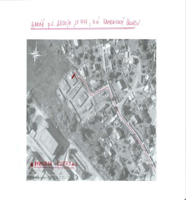Č. j.: 1292733/17/2602-00540-505684 strana 3 (celkem 7) Nemovitost se sestává z pozemku p.č. 2300/9, jehož součástí je stavba řadové garáže bez č.e., bez jiných venkovních úprav a trvalých porostů.