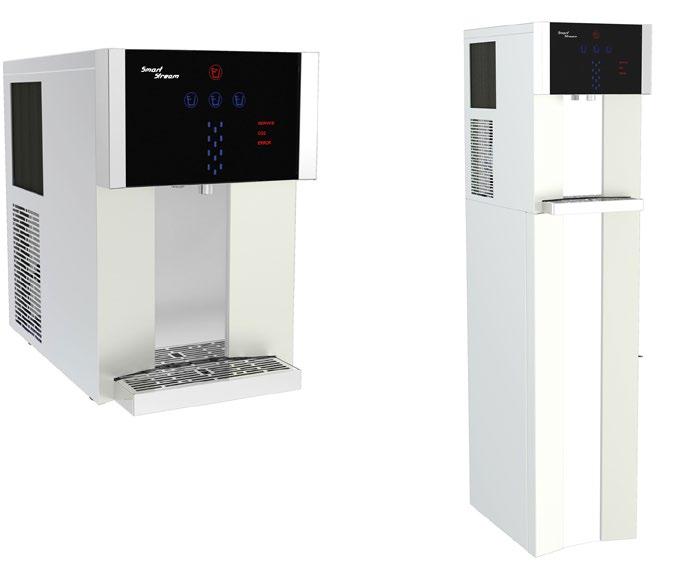 VÝROBNÍKY SODOVÉ VODY LUXUSNÍ - TYP SMART STREAM Suché průtočné chlazení SMART STREAM: - zařízení určeno k výrobě chlazené vody, sodové vody, jemně sycené sody a vody horké.