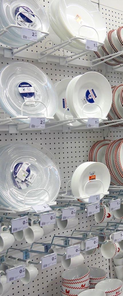 Non-food Pro vytvoření lákavé nabídky sortimentu nonfood v supermarketech Vám můžeme nabídnout flexibilní regálový systém.