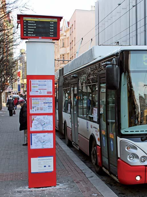 Inteligentní zastávky v Ústí nad Labem 16 inteligentních zastávek bude informovat cestující o aktuálním