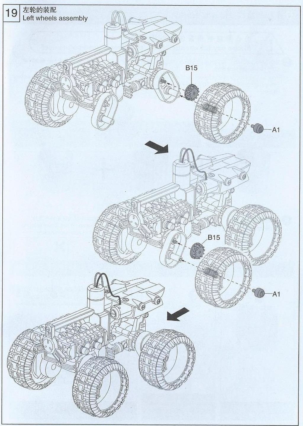 O correct assembly- správná montáž X wrong assembly-