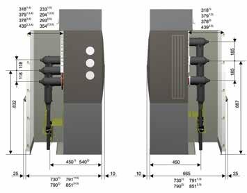 Systém s vnitřním kuželem Vpravo Pohony Ovládací páky k-typ ruční pohony lsf-typ ruční pohon Pomocný spínač pro lbs a lsf max. 3 Z / 3 V Pomocný spínač pro uzemňovač max.