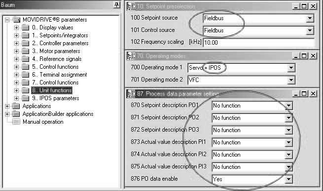 Motion Control přes EtherCAT Nastavení v měniči MOVDRVE B pomocí programu MOVTOOLS MotionStudio 7 7.2.
