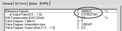 6 inc/ot) =,8789625 /inc 61461AXX 7.4.1 Velocity-Mode V režimu Velocity se jako pohon (pod položkou "A
