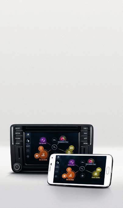 Android. Aplikace ovládáte prostřednictvím dotykové obrazovky infotainment systému.