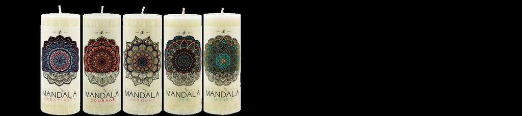 Jedinečná série 11 mandalových svíček, nabízí originální kombinaci svíčky a vybarvování vlastní