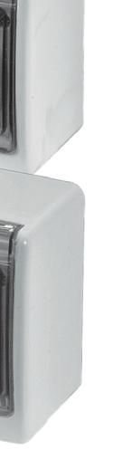 B ZÁSUVKY A VYPÍNAČE A V KRYTÍ Hermetic sockets and hermetic switch 48mm ~ 50V 75mm Barva provedení: Šedá