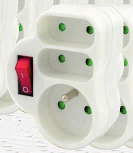 se spínačem, trojitá MAX PŘÍKON 3500W MAX PŘÍKON 3500W MAX PŘÍKON