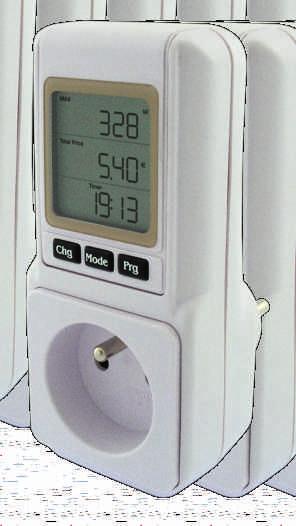 Měřič spotřeby elektrické energie se spínacími hodinami IP20 IP20