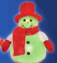 (není součástí) Skleněná koule s figurkou sněhuláka